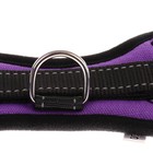 Шлейка К7, размер М, ОГ 52-66 см, вес 9.5-17.5 кг, мягкая, светоотражающая, фиолетовая - Фото 7