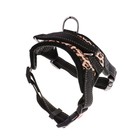 Шлейка К7 мягкая светоотражающая, размер S, ОГ 44-55 см, вес 5-9 кг, леопард - Фото 1