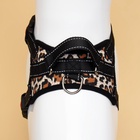 Шлейка К7 мягкая светоотражающая, размер S, ОГ 44-55 см, вес 5-9 кг, леопард - Фото 6