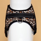 Шлейка К7, размер М, ОГ 52-66 см, вес 9.5-17.5 кг, мягкая, светоотражающая, леопард - Фото 6