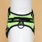 Шлейка улучшенная К7, размер S, ОГ 44-55 см, вес 5-9 кг, мягкая, светоотражающая, зелёная - Фото 6