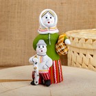 Сувенир «Баба с мальчиком», 8×8×15 см, каргопольская игрушка - Фото 4