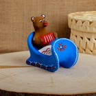 Сувенир «Медведь в санях с гармонью», 10×7×9,5 см, каргопольская игрушка - Фото 5