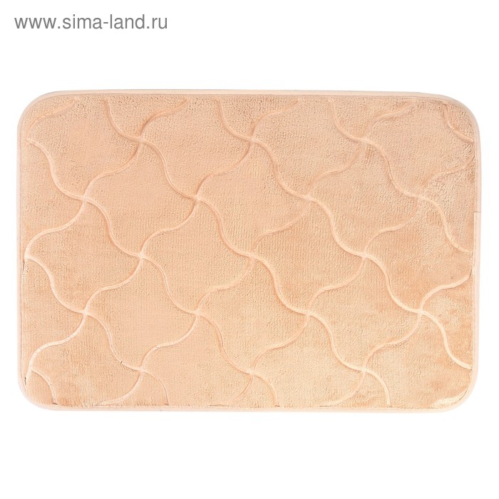 Коврик 40х60 см "Самсон" цвет коричневый - Фото 1