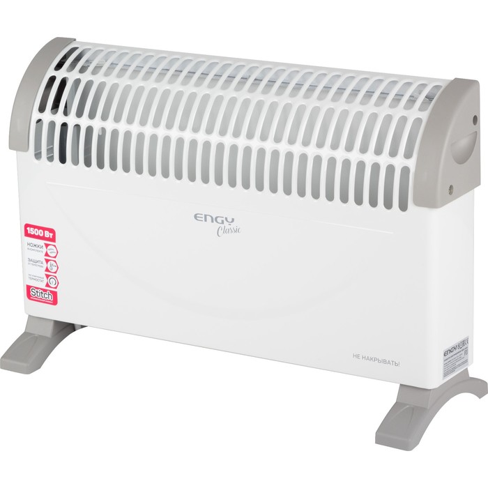 Обогреватель ENGY EN-1500A classic, конвекторный, 1500 Вт, 20 м², белый - Фото 1