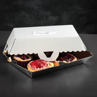 Коробка для пирожных, BON BON, премиум, серебряное основание, 23 x 14,5 x 10 см - Фото 3