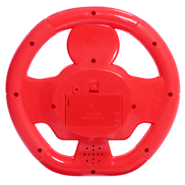 Музыкальная игрушка «Весёлый гонщик», звуковые эффекты, работает от батареек, цвет красный - фото 1884889248