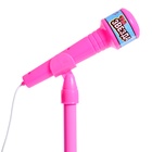 Микрофон «Ты звезда», высота 80 см, цвет розовый - Фото 3