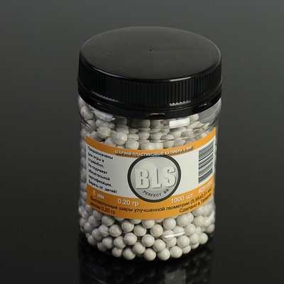 Шары для страйкбола BLS 0.2 г, кал. 6 мм, 1000 шт.