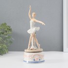 Сувенир керамика под фарфор музыкальный "Балерина" 22х9х9 см - фото 3542624