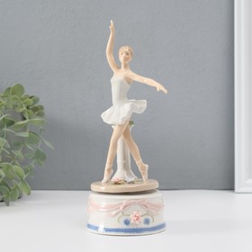 Сувенир керамика под фарфор музыкальный "Балерина" 22х9х9 см