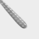 Ложки чайные Доляна «Ромб», длина 15 см, набор 6 шт., нержавеющая сталь, серебристые - Фото 3