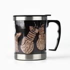 Термокружка «Крепкий чай настоящего мужика»: 400 мл, сохраняет тепло 2 ч - Фото 4