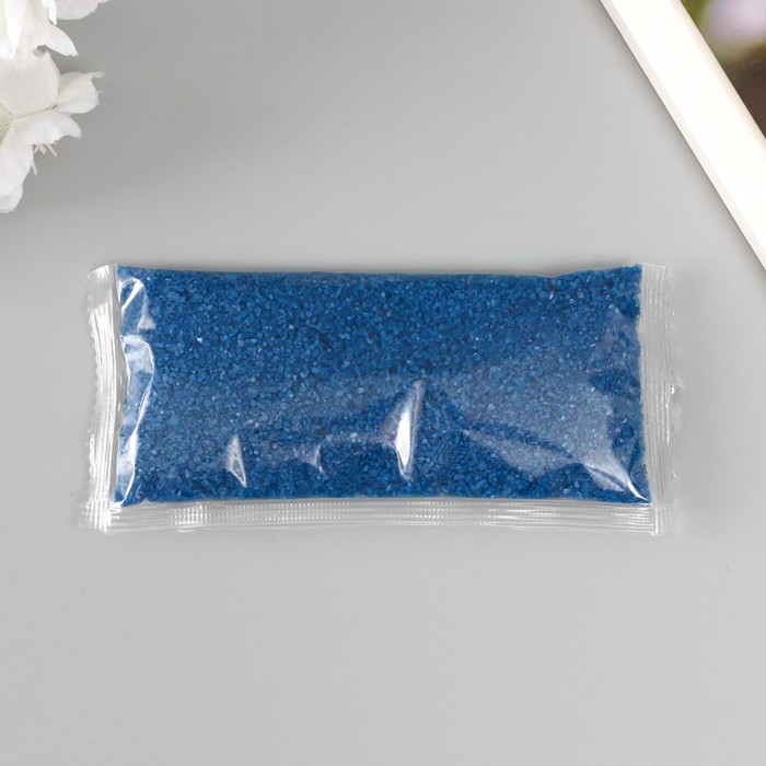 Песок цветной в пакете "Синий" 100±10 гр МИКС - Фото 1