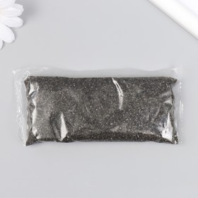 Песок цветной в пакете "Чёрный" 100±10 гр