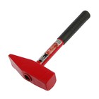 Молоток слесарный ЛОМ, квадратный боек, металлическая обрезиненная рукоятка, 2000 г - Фото 1