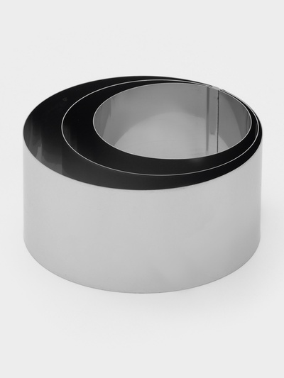 Формы для выкладки и выпечки KONFINETTA «Круг», набор 3 шт., d=8 см, d=10 см, d=12 см, нержавеющая сталь, серебристый