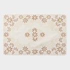 Салфетка ажурная для стола «Лютики», 45×30 см , цвет бежево-коричневый - фото 3181577