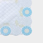 Салфетка ажурная для стола «Подсолнухи», 45×30 см, жёлто-голубая - Фото 3