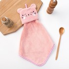 Кухонное полотенце «Доляна. Кошка», 30×30 см, микрофибра - Фото 1