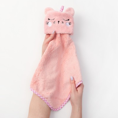 Кухонное полотенце «Доляна. Кошка», 30×30 см, микрофибра
