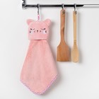 Кухонное полотенце Доляна "Кошка", р-р. 30х30 см, микрофибра - Фото 5