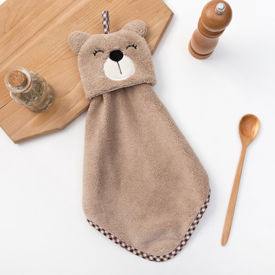 Кухонное полотенце «Доляна. Мишка», 30×30 см, микрофибра