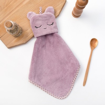 Кухонное полотенце «Доляна. Мордочка», 30×30 см, микрофибра