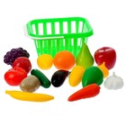 Набор «Фрукты и овощи» в корзине, 17 предметов, цвета МИКС - Фото 3