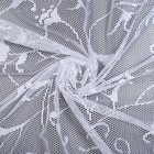 Тюль на шторной ленте, 145х250 см, цвет белый, 100% полиэстер - Фото 3