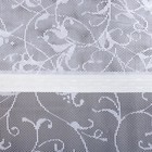 Тюль на шторной ленте, 145х250 см, цвет белый, 100% полиэстер - Фото 4