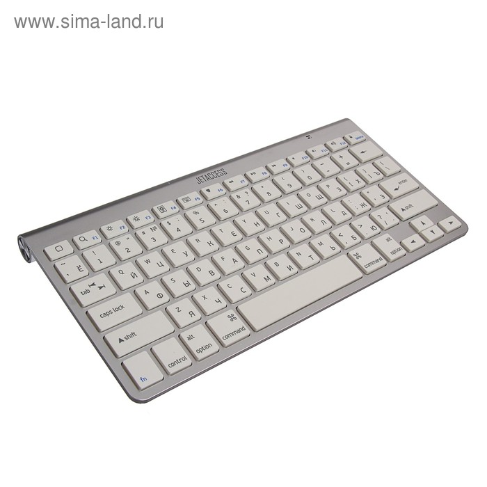 Клавиатура Jet.A K9 BT SlimLine, беспроводная, компактная, 78 клавиш, bluetooth, серебристая - Фото 1