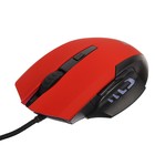 Мышь Jet.A OM-U54 Comfort, игровая, проводная, 5 кнопок, подсветка, 2400 dpi, USB, красная - Фото 2