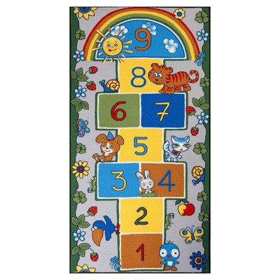 Ковёр принт «Классики», 100х195 см, звет зелёный, полиамид