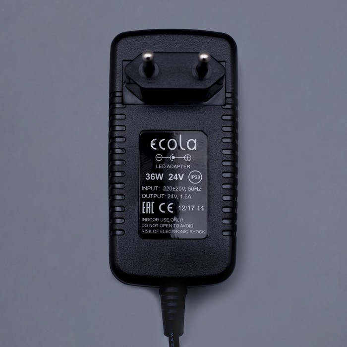 Блок питания Ecola для светодиодной ленты 24 В, 36 Вт, IP20 - фото 1908422272
