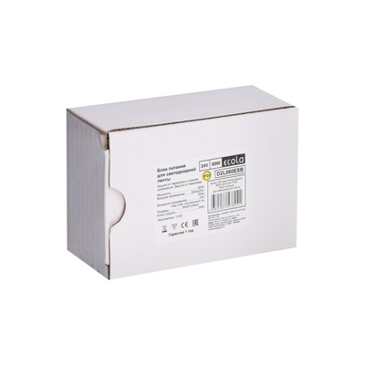 Блок питания Ecola для светодиодной ленты 24 В, 60 Вт, IP20