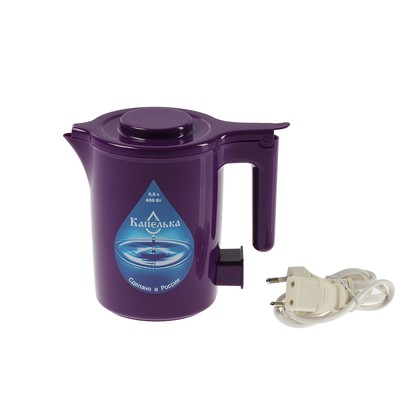 Чайник электрический "Капелька", 0.5 л, 600 Вт, фиолетовый