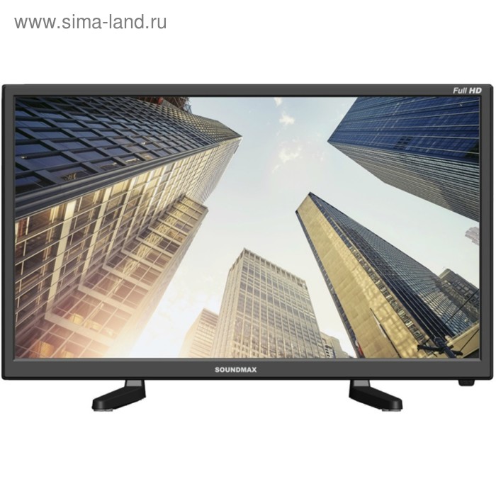 Телевизор Soundmax SM-LED22M05, 22", 1920x1080, DVB-T2, 1xHDMI, 2xUSB, черный - Фото 1