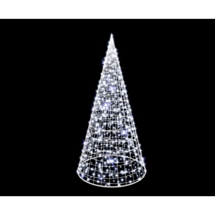 Светодиодная фигура «Ёлка-конус», 230 × 400 × 230 см, 260 Вт, 220 В