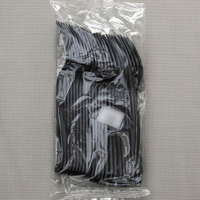 Вилка одноразовая чёрная «Премиум», 18 см - фото 1884889700