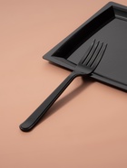 Вилка пластиковая одноразовая чёрная «Премиум», 18 см - Фото 1