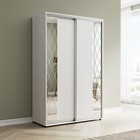 Шкаф-купе «Вера КР», 1000×600×2300 мм, ЛДСП/зеркало, с ящиками, цвет выбеленное дерево - Фото 1