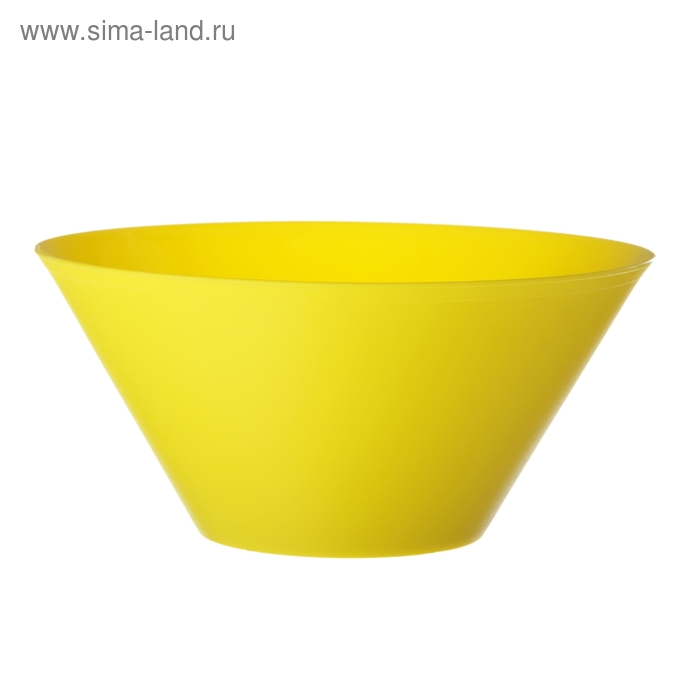 Салатник 2,8 л, цвет желтый - Фото 1