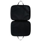 Папка с ручками текстильная А4, 350×270×20 мм, Calligrata «Офис», нейлон 600D, двуцветный кант, чёрная - Фото 5