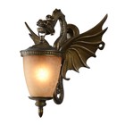 Светильник «Дракон», E27, 60 Вт, IP44, цвет золотисто-коричневый - фото 299562281