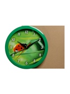 Часы настенные, d=28 см, интерьерные, «Божья коровка», бесшумные - фото 41913188