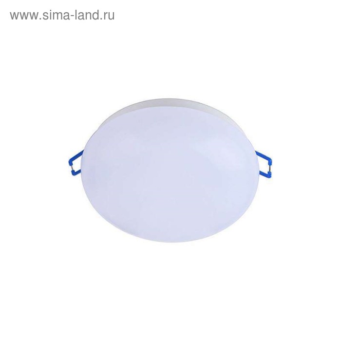 Светильник светодиодный Plastic, 6 Вт, 4200 K, IP44, d=80 мм, цвет белый - Фото 1