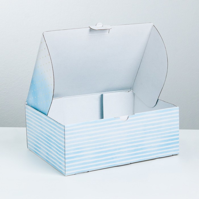 Коробка‒пенал, упаковка подарочная, «Нежный котик», 26 х 19 х 10 см - фото 1887830688