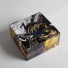 Коробка‒пенал, упаковка подарочная, «Gold gift», 15 х 15 х 7 см - Фото 1