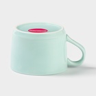 Кружка с фигуркой на дне «Зверята. Панда», 250 мл, 11.5×9×6.5 см, керамика, бирюзовая - Фото 5